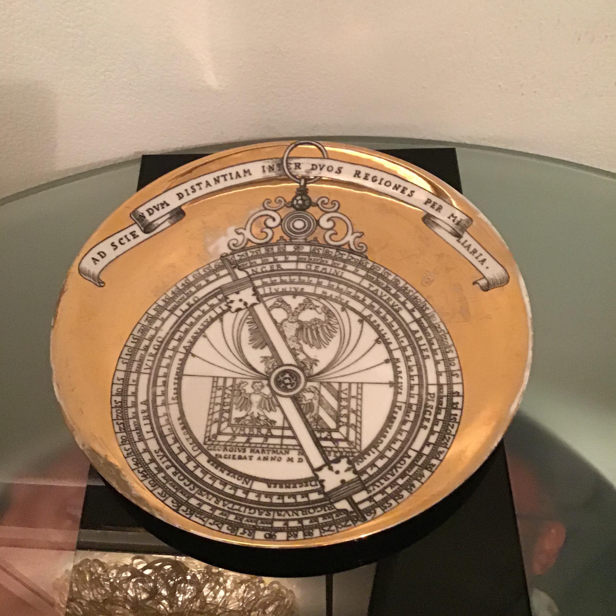 Assiette Astrolabio de Piero Fornasetti 1955, Italie en vente 8