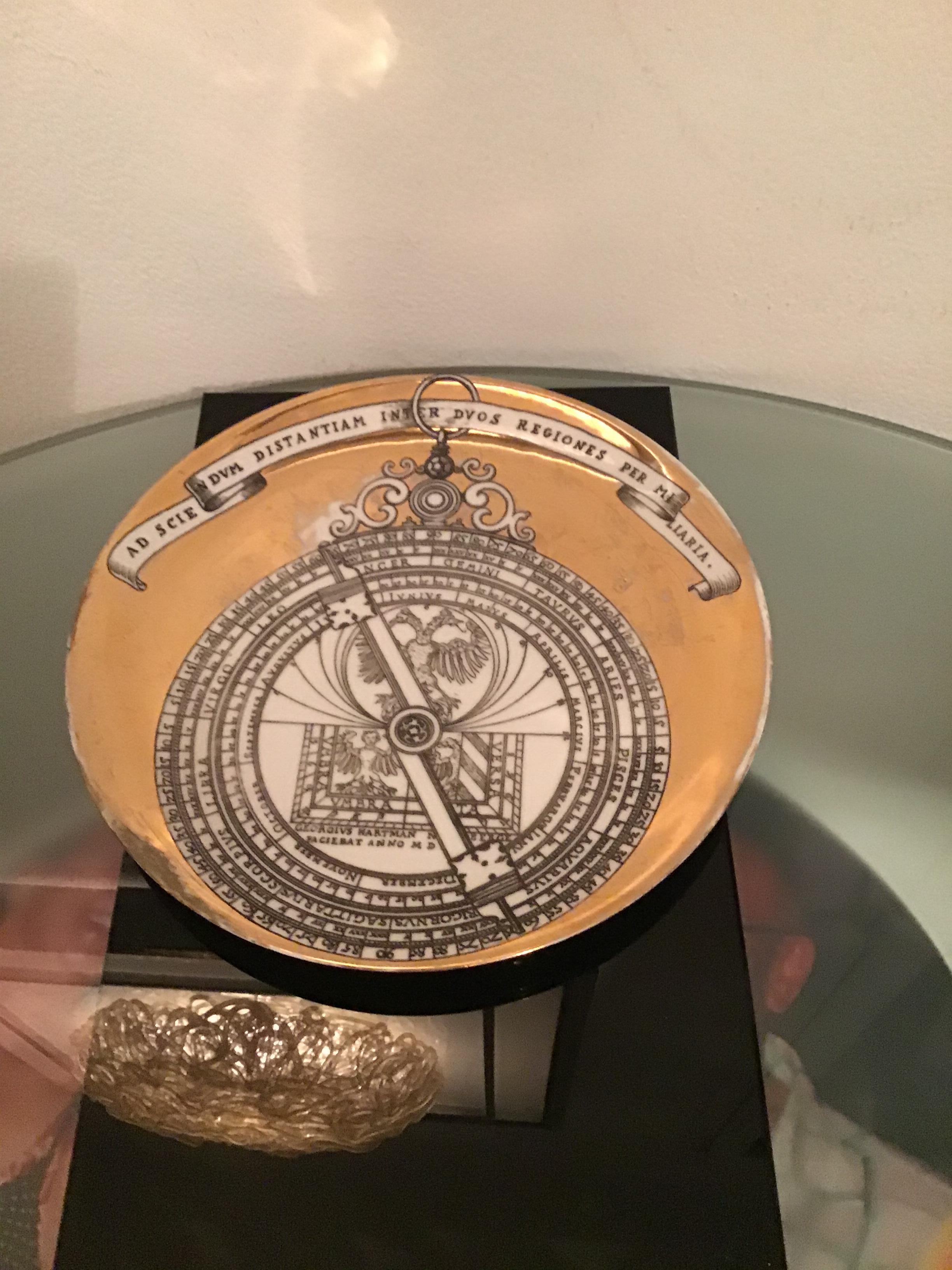 Piero Fornasetti Astrolabio Plate 1955 Italy For Sale 8