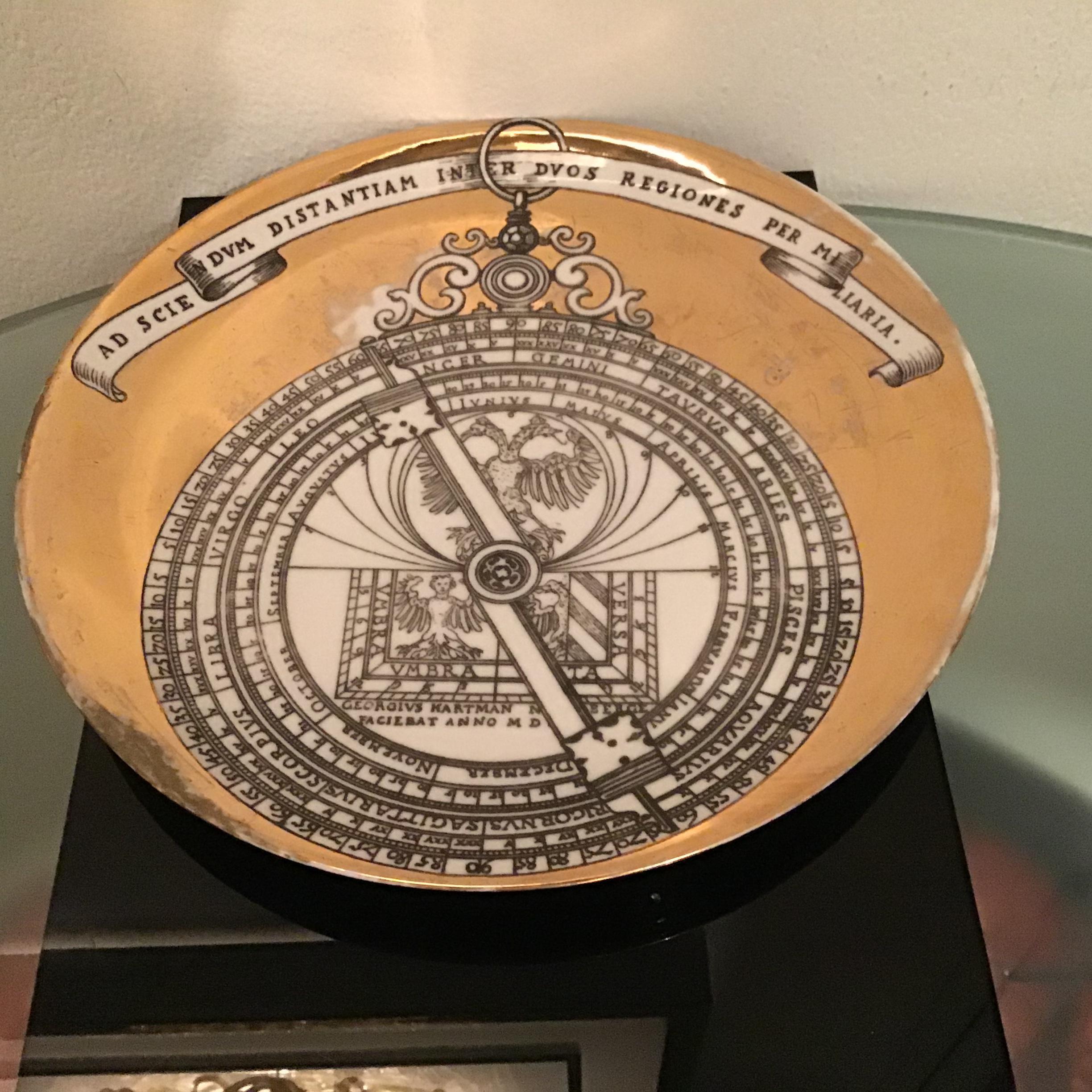 Other Piero Fornasetti Astrolabio Plate 1955 Italy For Sale