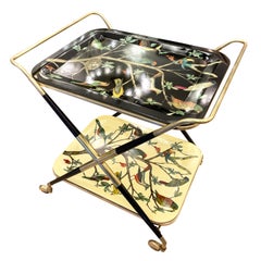 Piero Fornasetti Bar Cart, Italy, 1950s