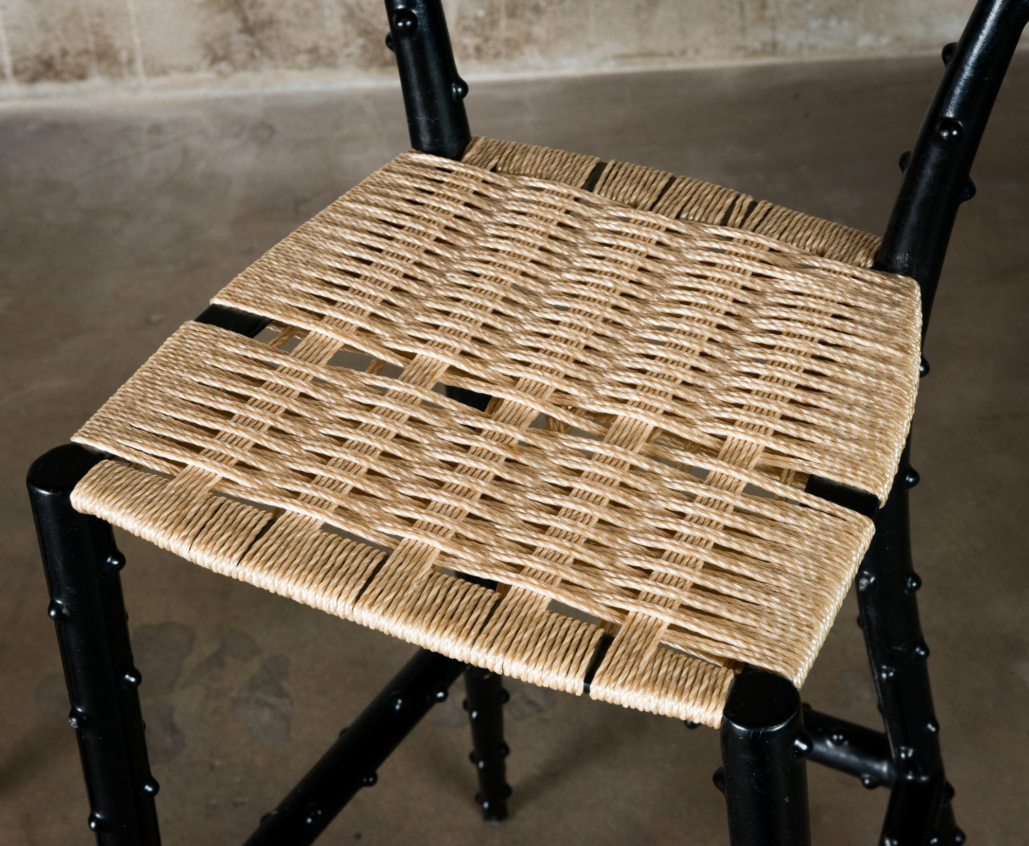 Piero Fornasetti Bar Stools In Good Condition In Los Angeles, CA