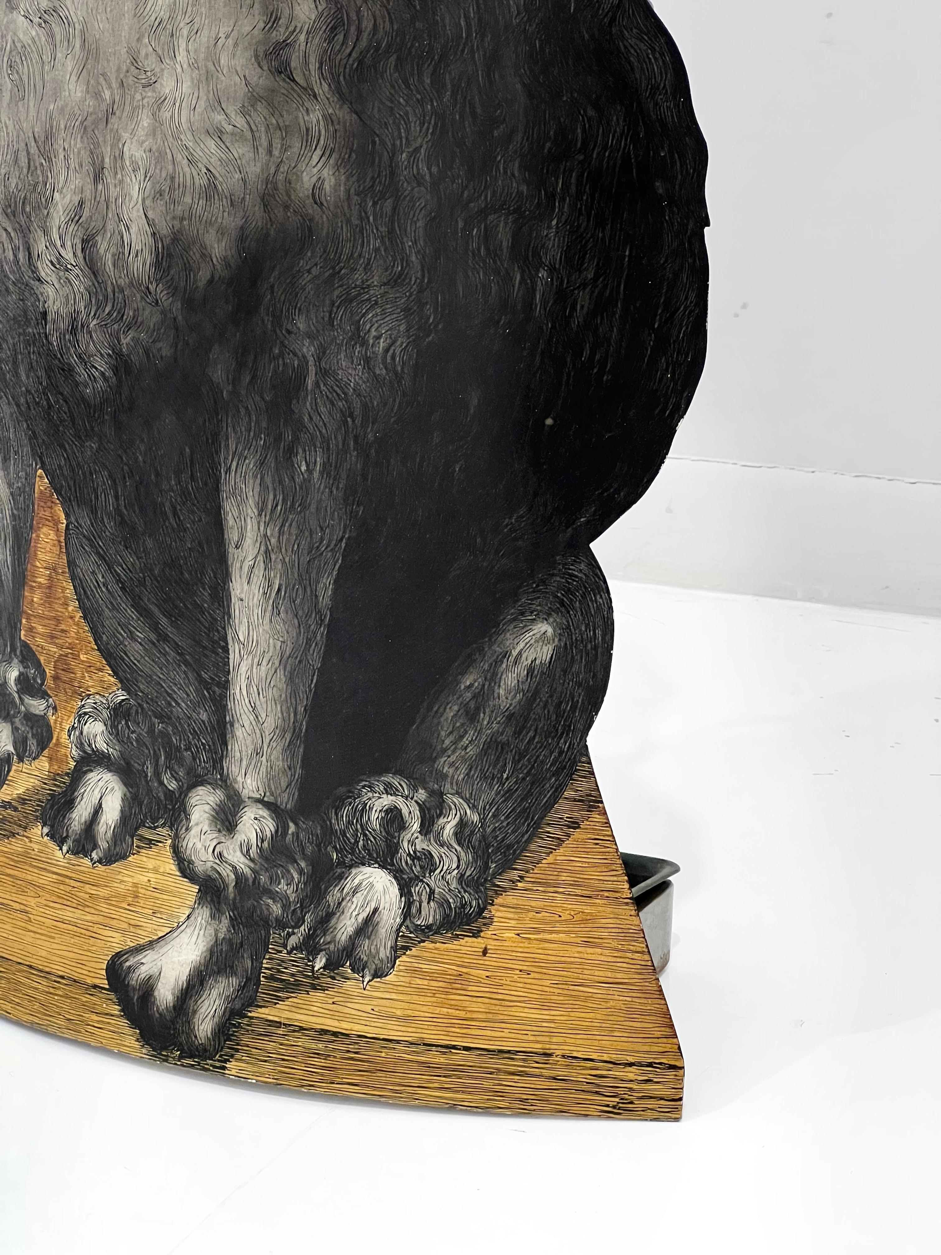 Italian Piero Fornasetti 'Barbone' Dog Umbrella Stand For Sale