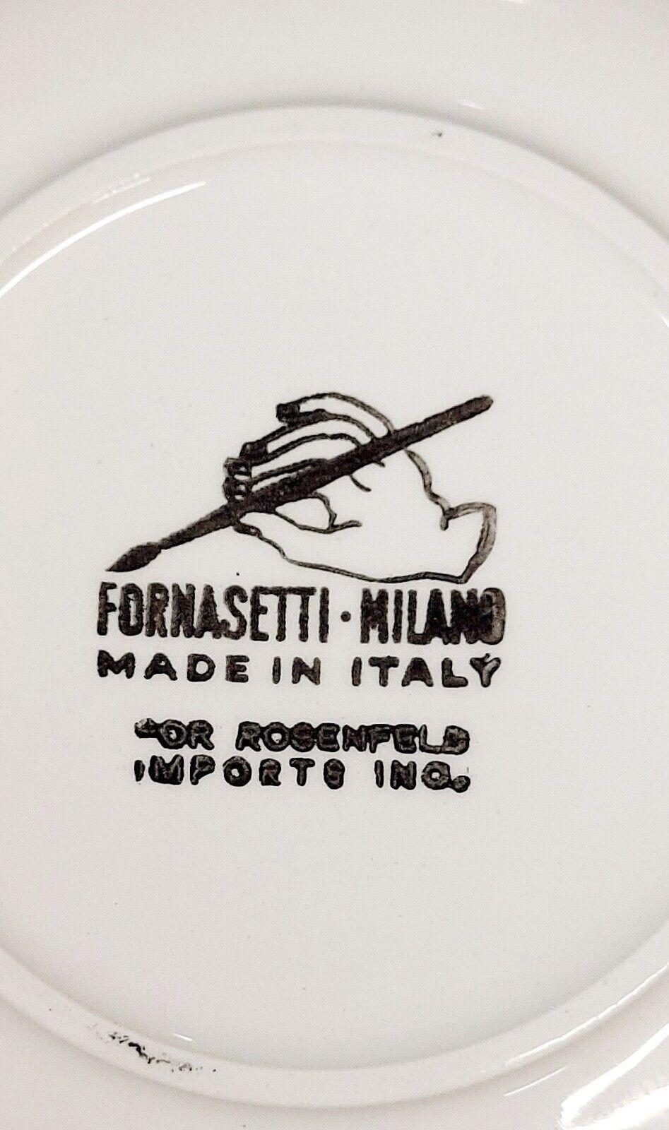 Mid-Century Modern Piero Fornasetti Barware Ceramic Wine Coasters, Wine and Liquor