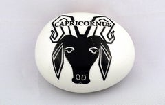 Piero Fornasetti Capricorn Zodiac Ceramic Paperweight