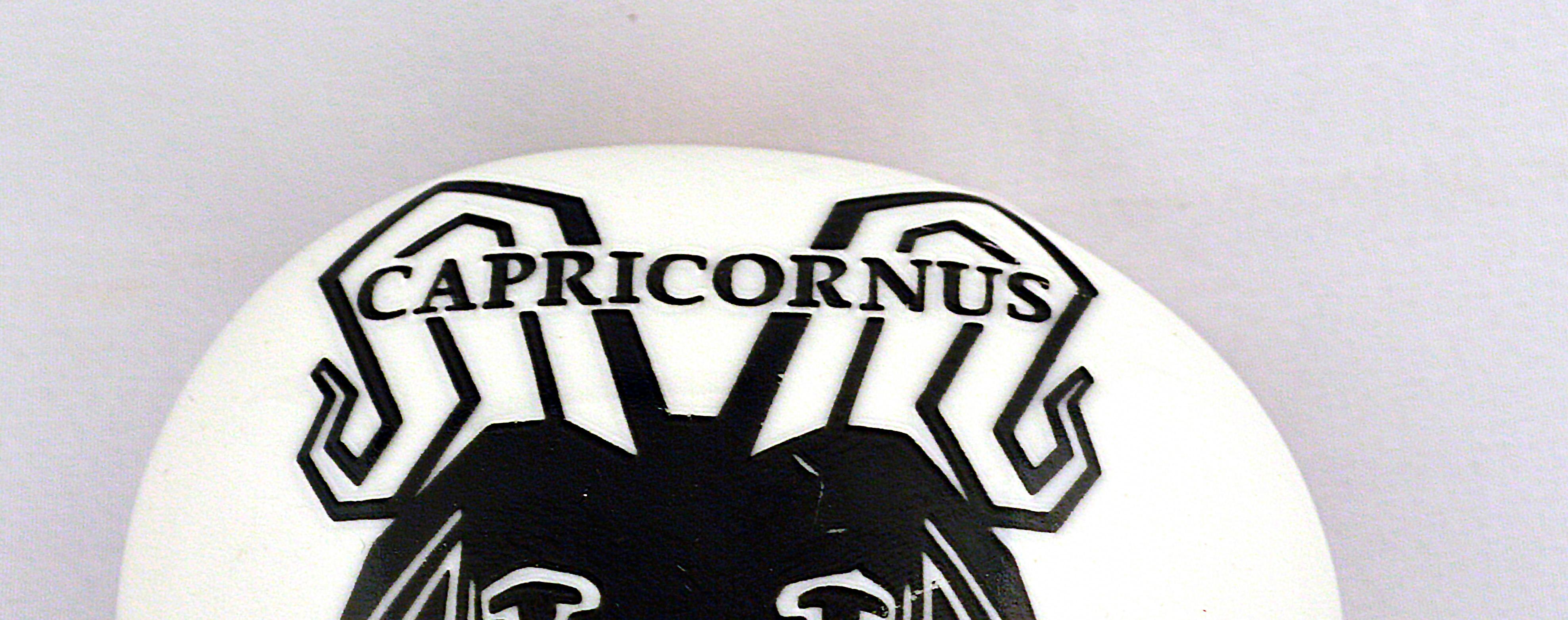 Piero Fornasetti Capricorn Zodiac Ceramic Paperweight In Good Condition In Downingtown, PA