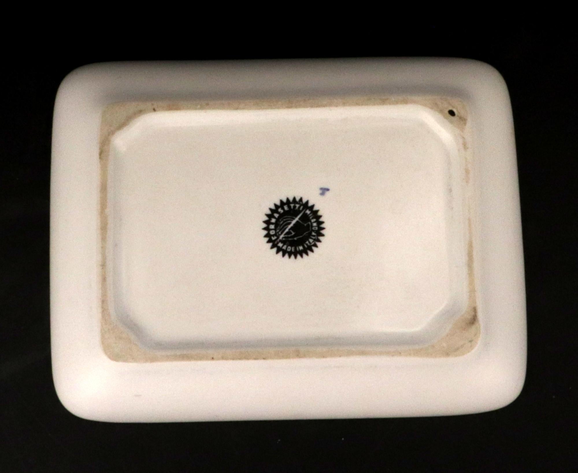 Piero Fornasetti Ceramic International Flag Code Jewelry Dish For Sale 2