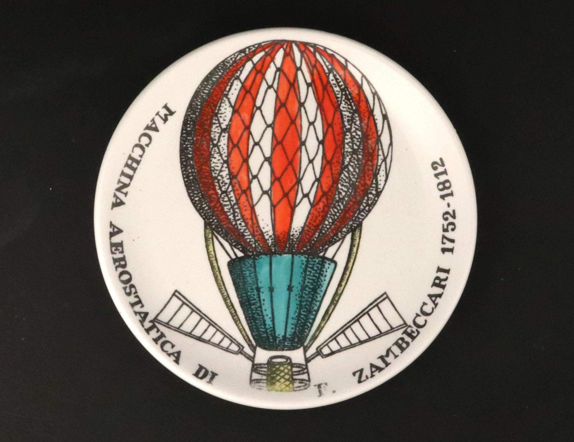 Piero Fornasetti, montgolfière en céramique à motif Palloni - Ensemble complet en vente 1