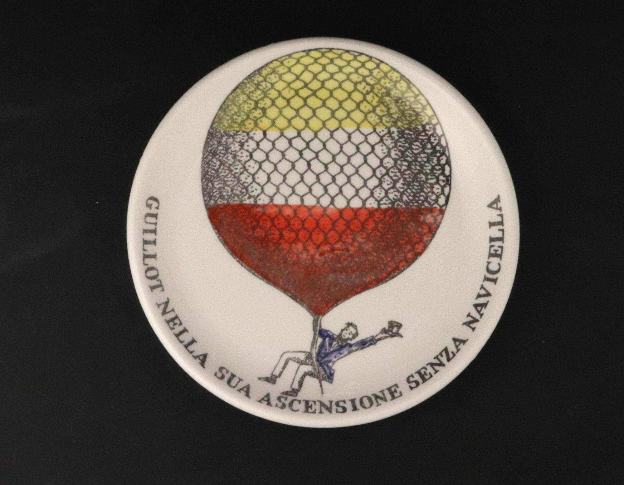 Piero Fornasetti, montgolfière en céramique à motif Palloni - Ensemble complet en vente 3