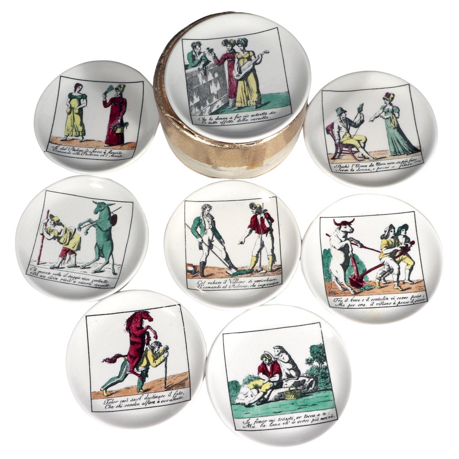 Who is the woman on the Fornasetti plates?