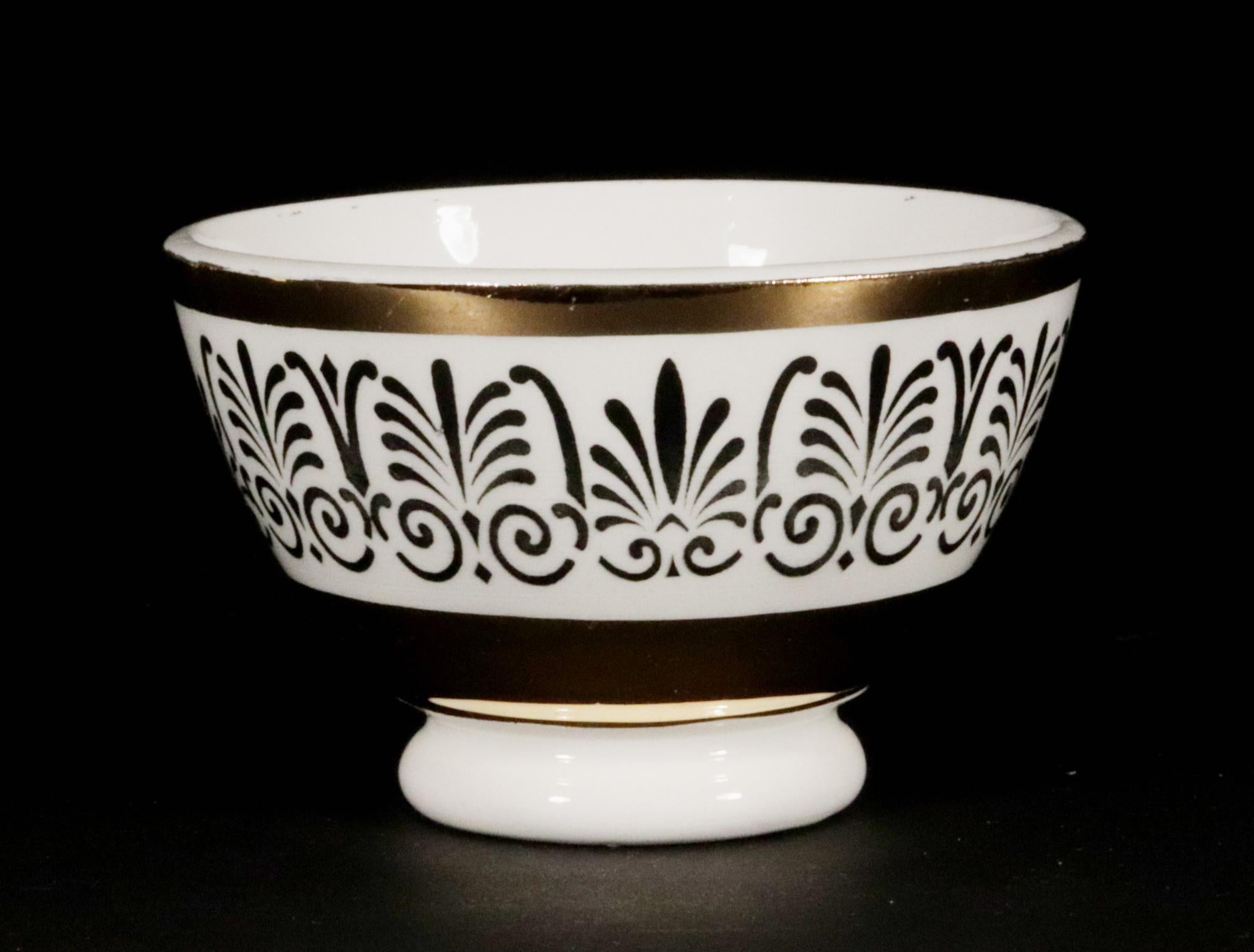 Milieu du XXe siècle Piero Fornasetti ensemble complet de six bols d'appetizer décorés d'anthémones en vente