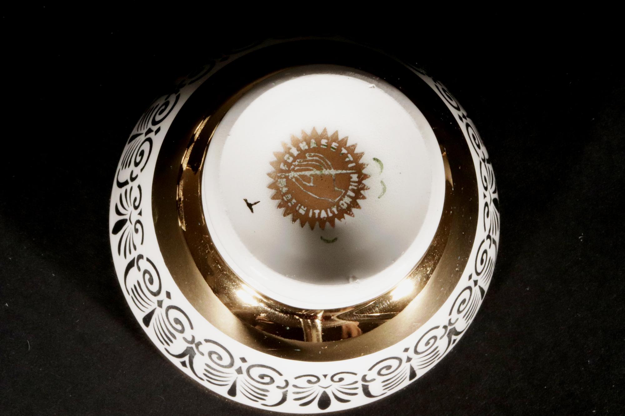 Piero Fornasetti ensemble complet de six bols d'appetizer décorés d'anthémones en vente 2