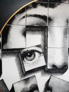 Piero Fornasetti Cubist Rosenthal Plate, Motiv 33, Themes & Variation