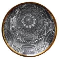 Vintage Piero Fornasetti Cupole d'Italia Plate, Capella della Santa Sindone, 1960s