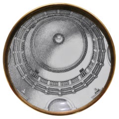 Piero Fornasetti Cupole D'italia Plate, La Rotonda, 1960s