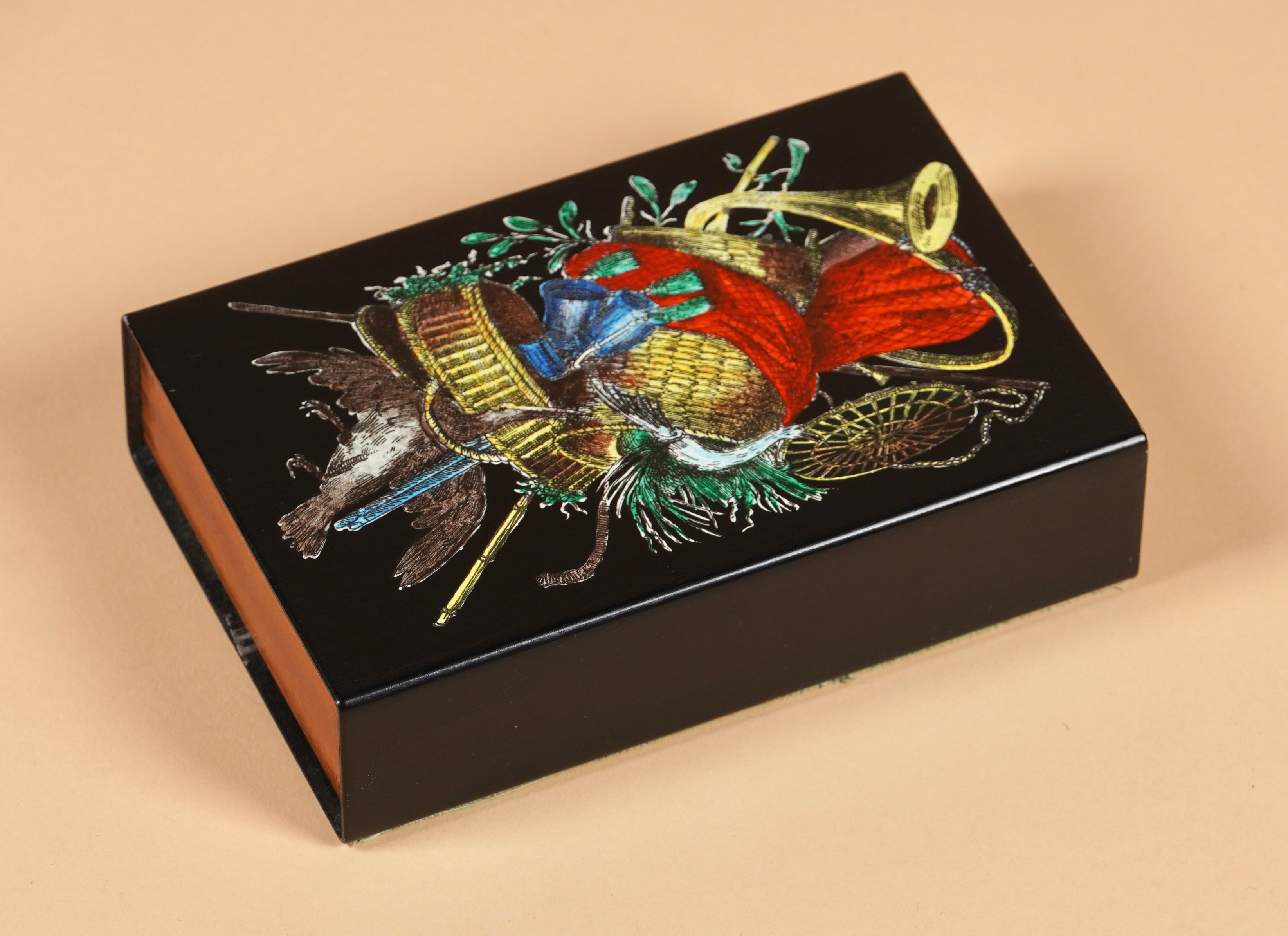 Italian Piero Fornasetti Decorative Painted Box