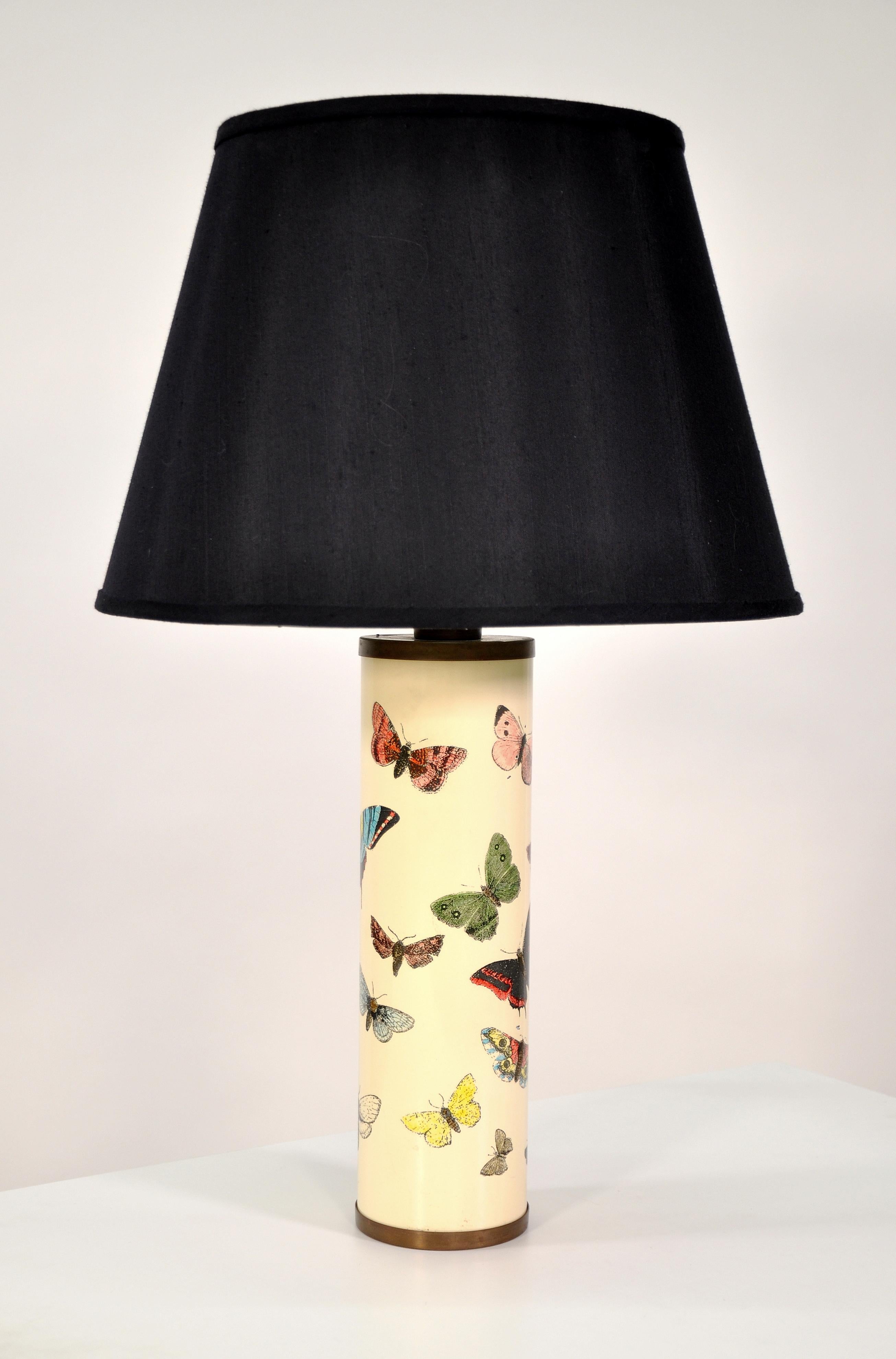 Mid-Century Modern Piero Fornasetti Farfalle Butterfly Table Lamp For Sale