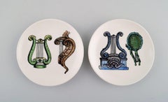 Piero Fornasetti for Bucciarelli, Seven Unique Musica d'Orchestra Bottle Trays