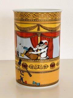 Piero Fornasetti für Rosenthal Porzellanvase, 1980er Jahre
