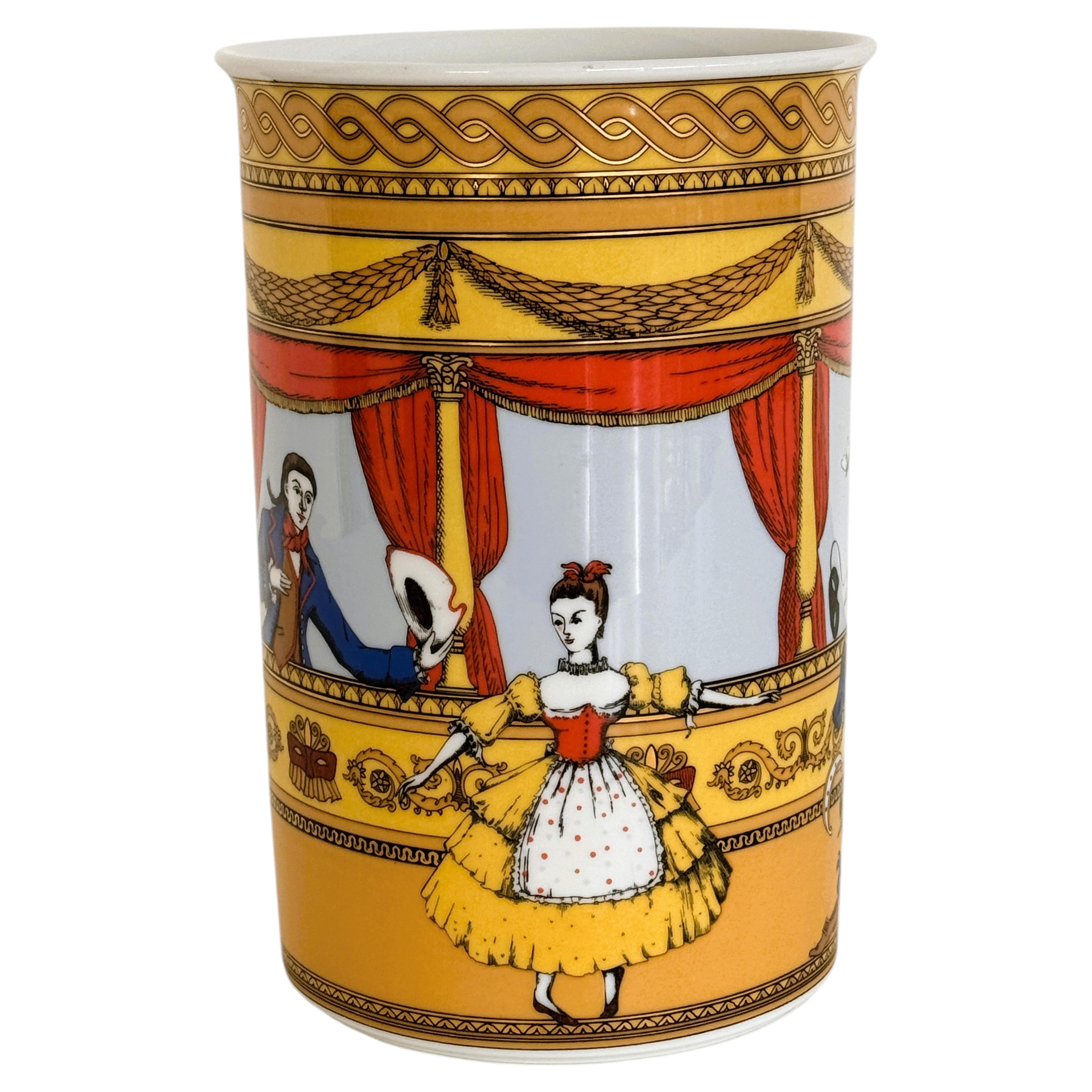 Piero Fornasetti for Rosenthal Porcelain Vase, 1980s