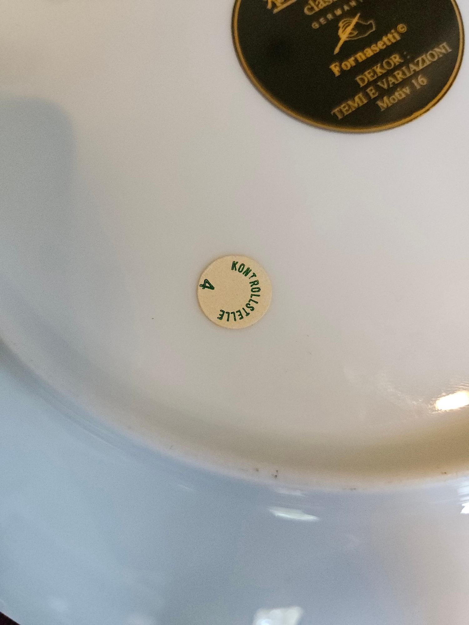 Piero Fornasetti für Rosenthal  Tafel 