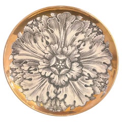 Piero Fornasetti para Rosoni Plato decorativo de porcelana Italia