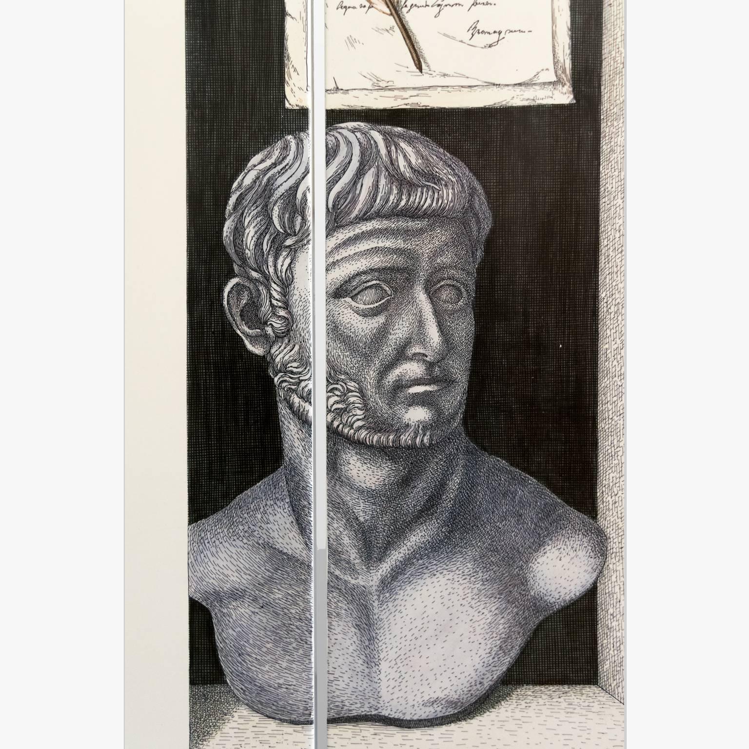 Italian Piero Fornasetti Four Panel 
