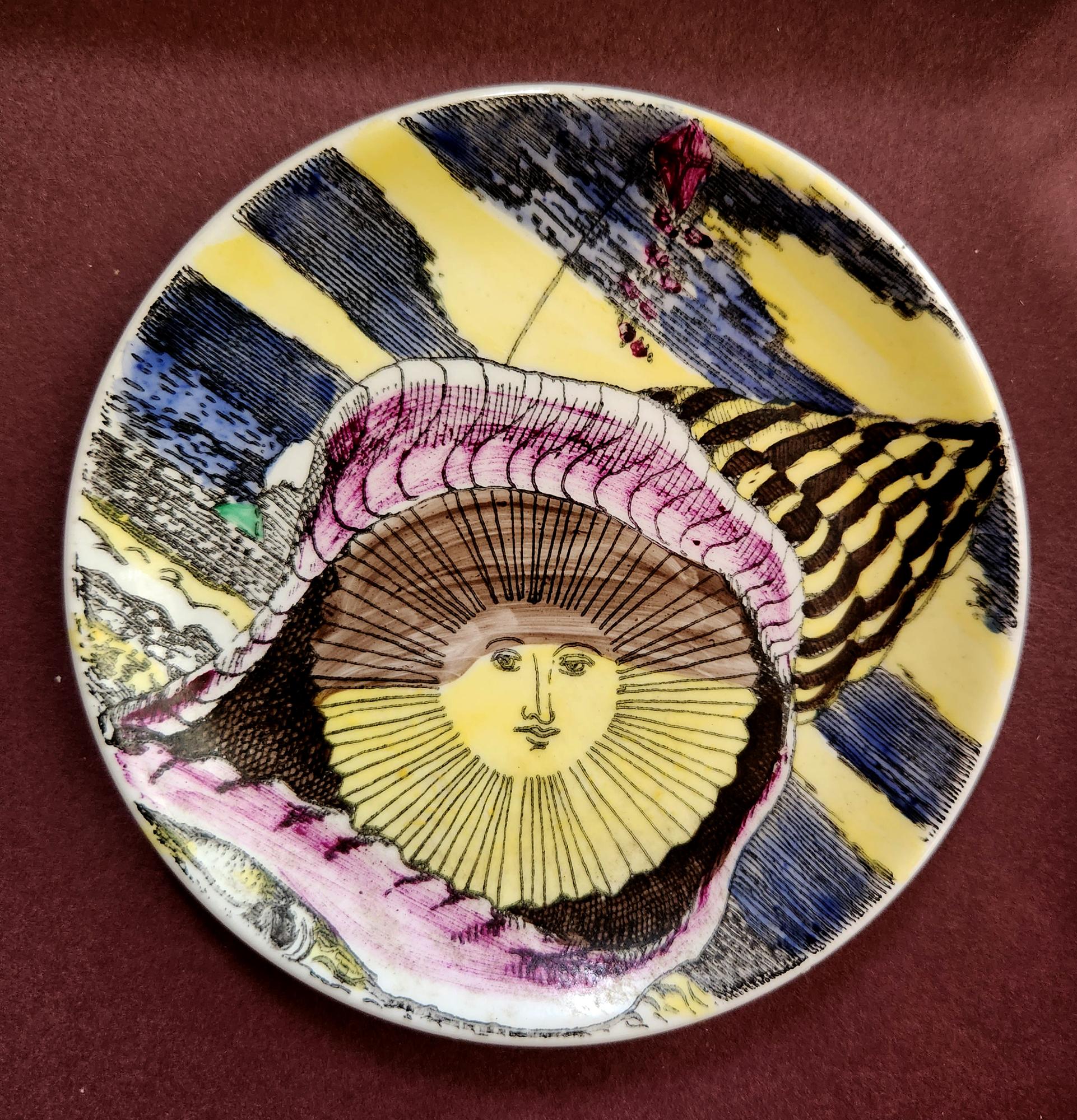 Piero Fornasetti Framed Set of Coasters of the Months, 