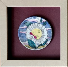 Piero Fornasetti Framed Set of Coasters of the Months, "12 Mesi, 12 Soli" design