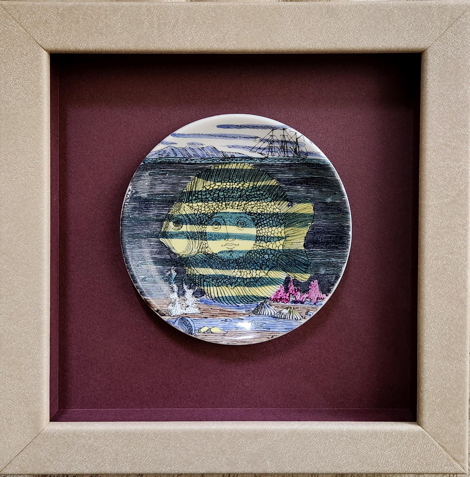 Piero Fornasetti Framed Set of Coasters of the Months, 