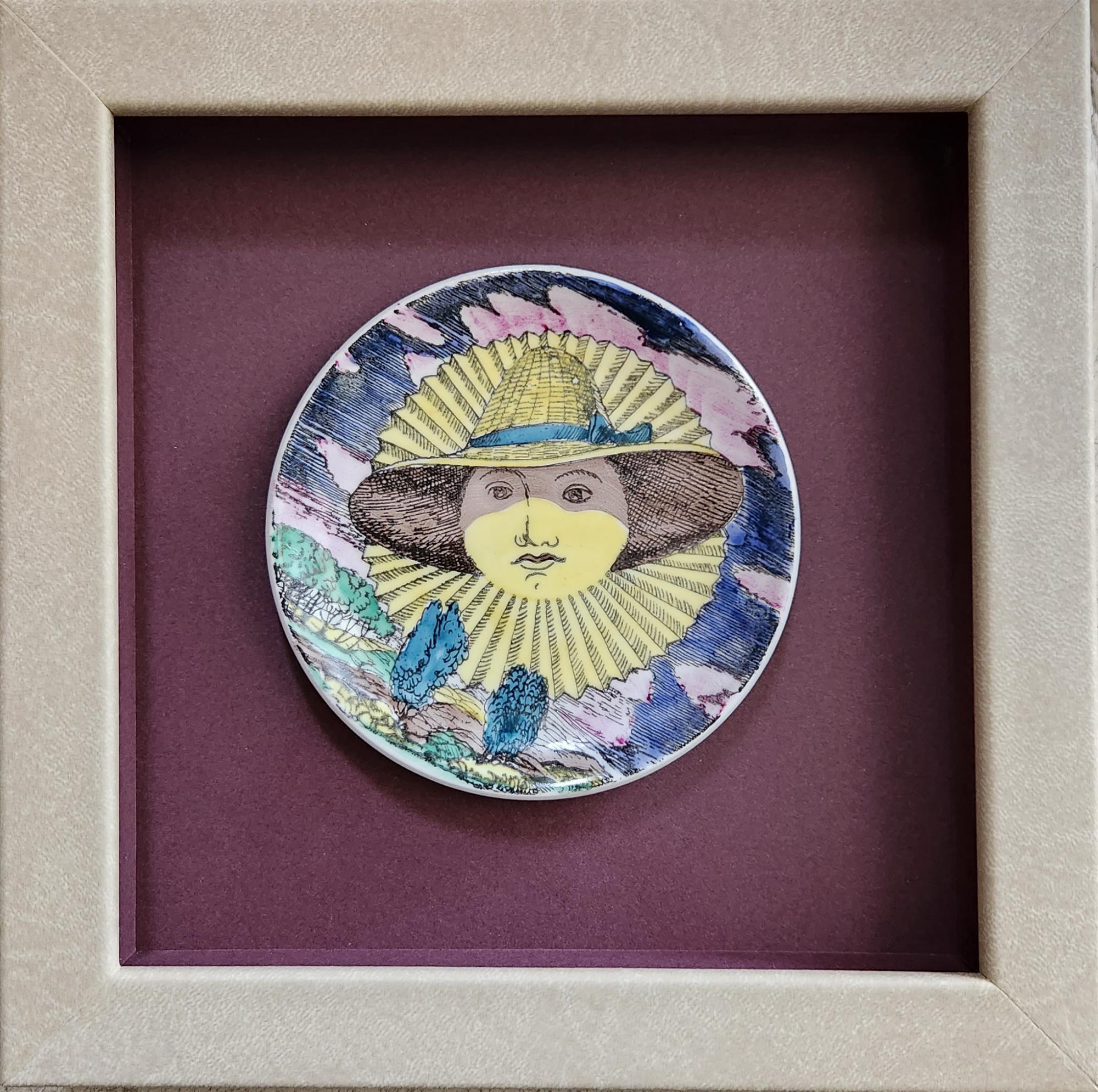 20th Century Piero Fornasetti Framed Set of Coasters of the Months, 