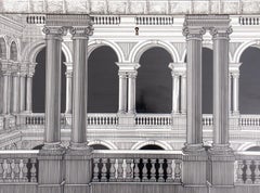 Piero Fornasetti & Gio Ponti Demi-Secretaire 1990s