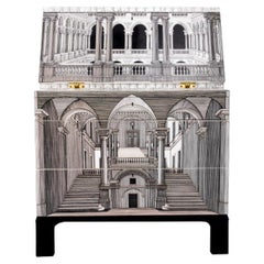 Piero Fornasetti & Gio Ponti Demi-Secretaire 1990s