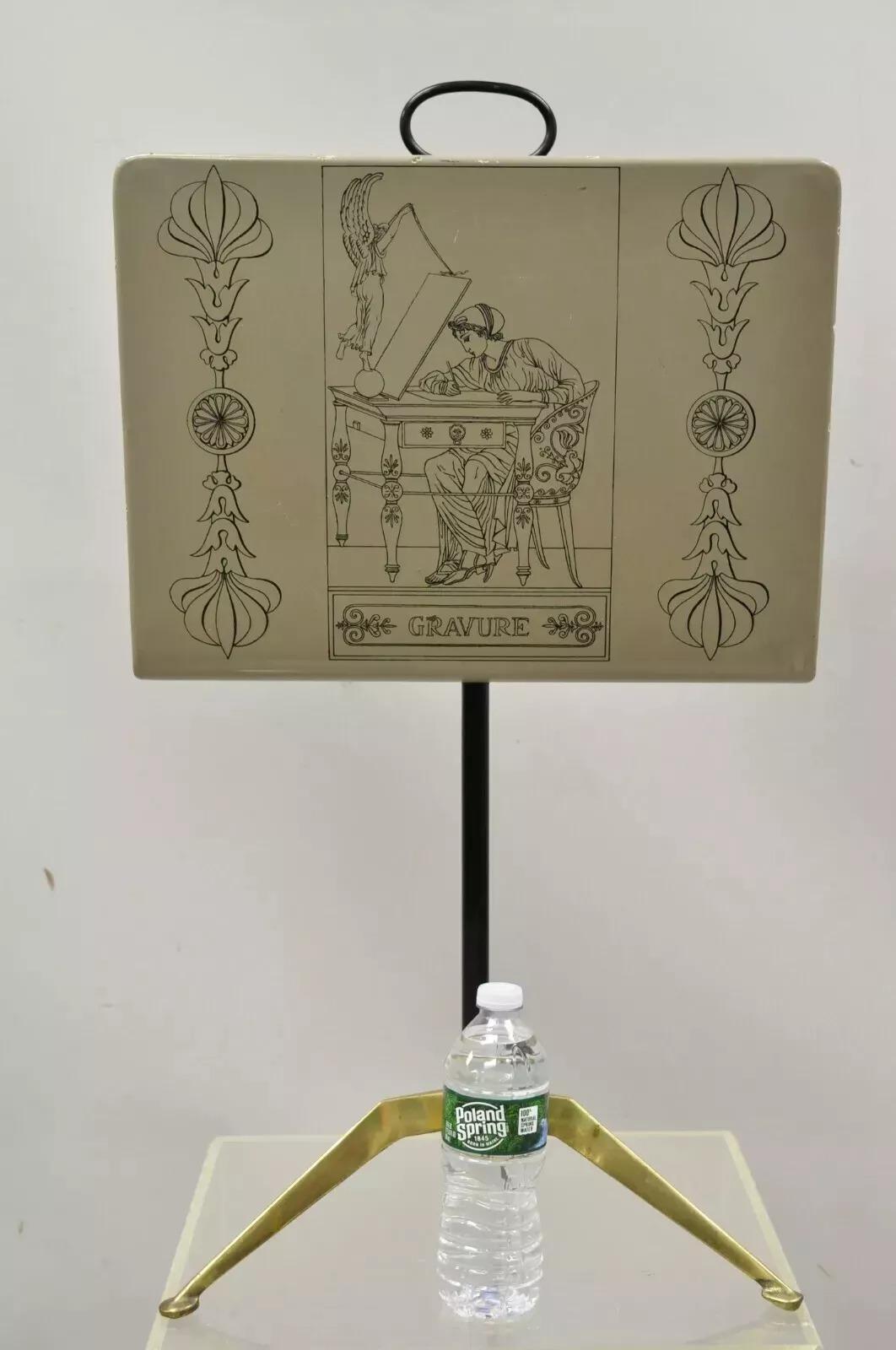 Piero Fornasetti Porta riviste in ottone in stile Mid Century Moderno in vendita 3