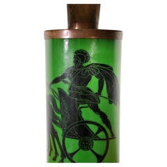 Piero Fornasetti Green Roman Gladiator Chariot Race Table Lamp