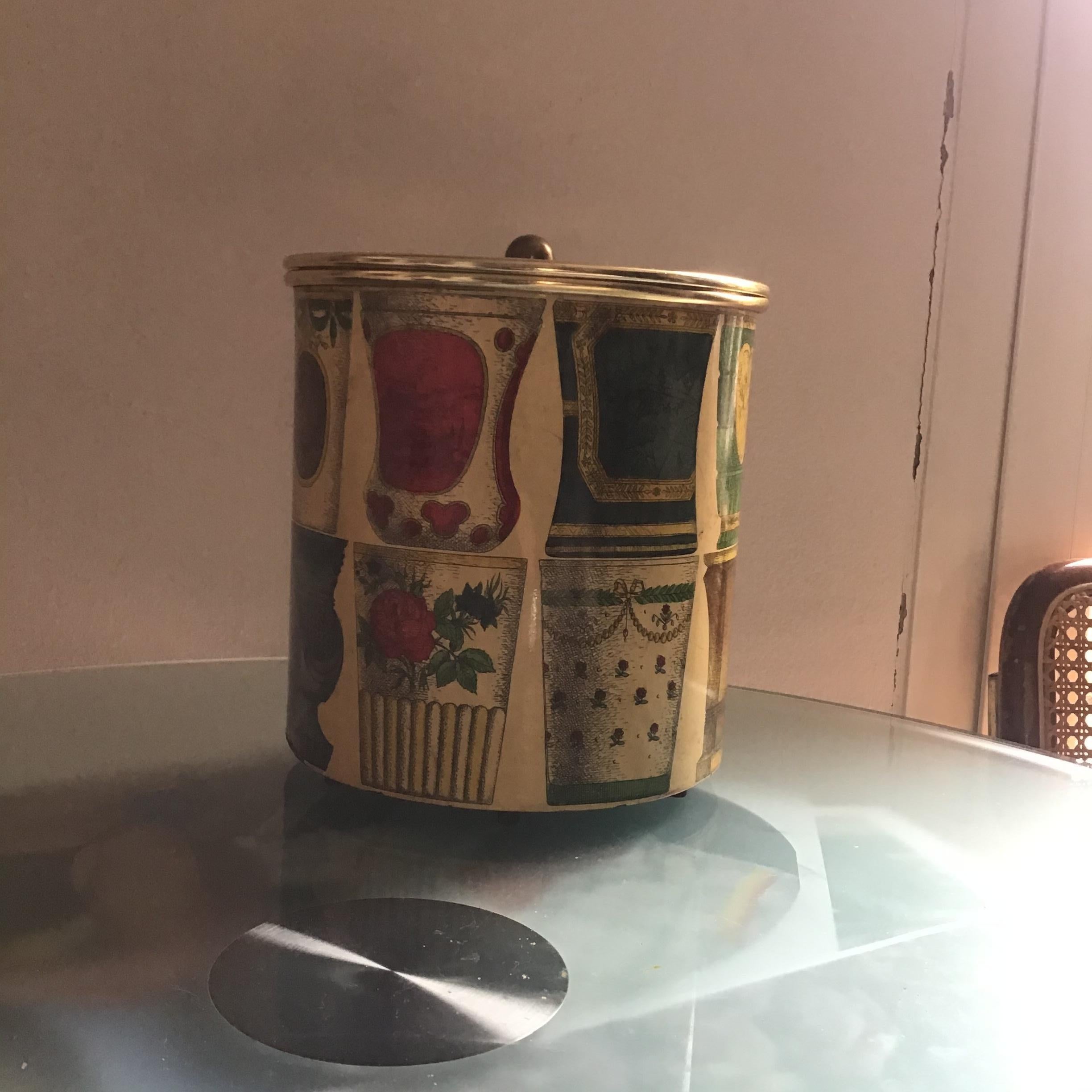 Piero Fornasetti Hice Holder Brass Metal, 1955, Italy In Good Condition For Sale In Milano, IT
