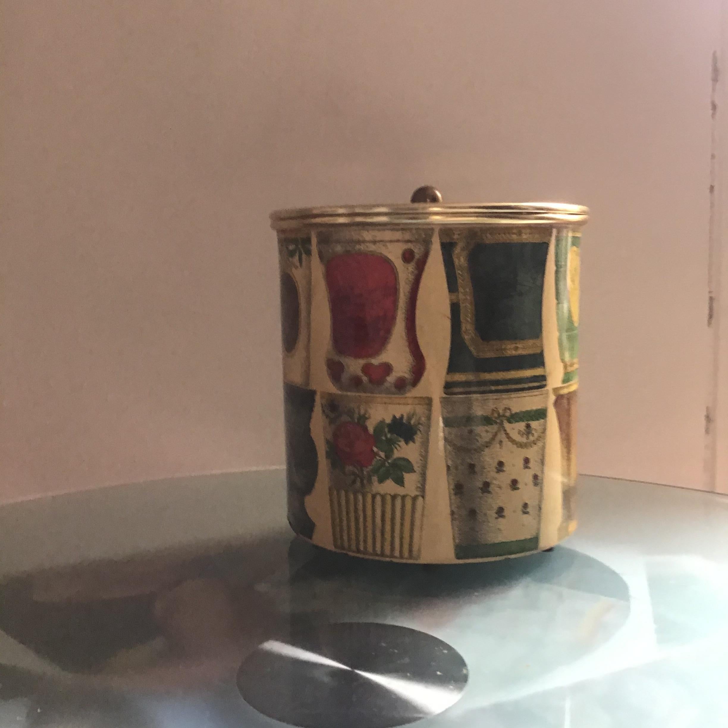 Mid-20th Century Piero Fornasetti Hice Holder Brass Metal, 1955, Italy For Sale