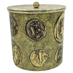 Piero Fornasetti Ice Bucket and Cover, ‘Monete’ Pattern, 1955-65