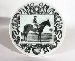 Italienische Rennpferde-Champion-Teller von Piero Fornasetti