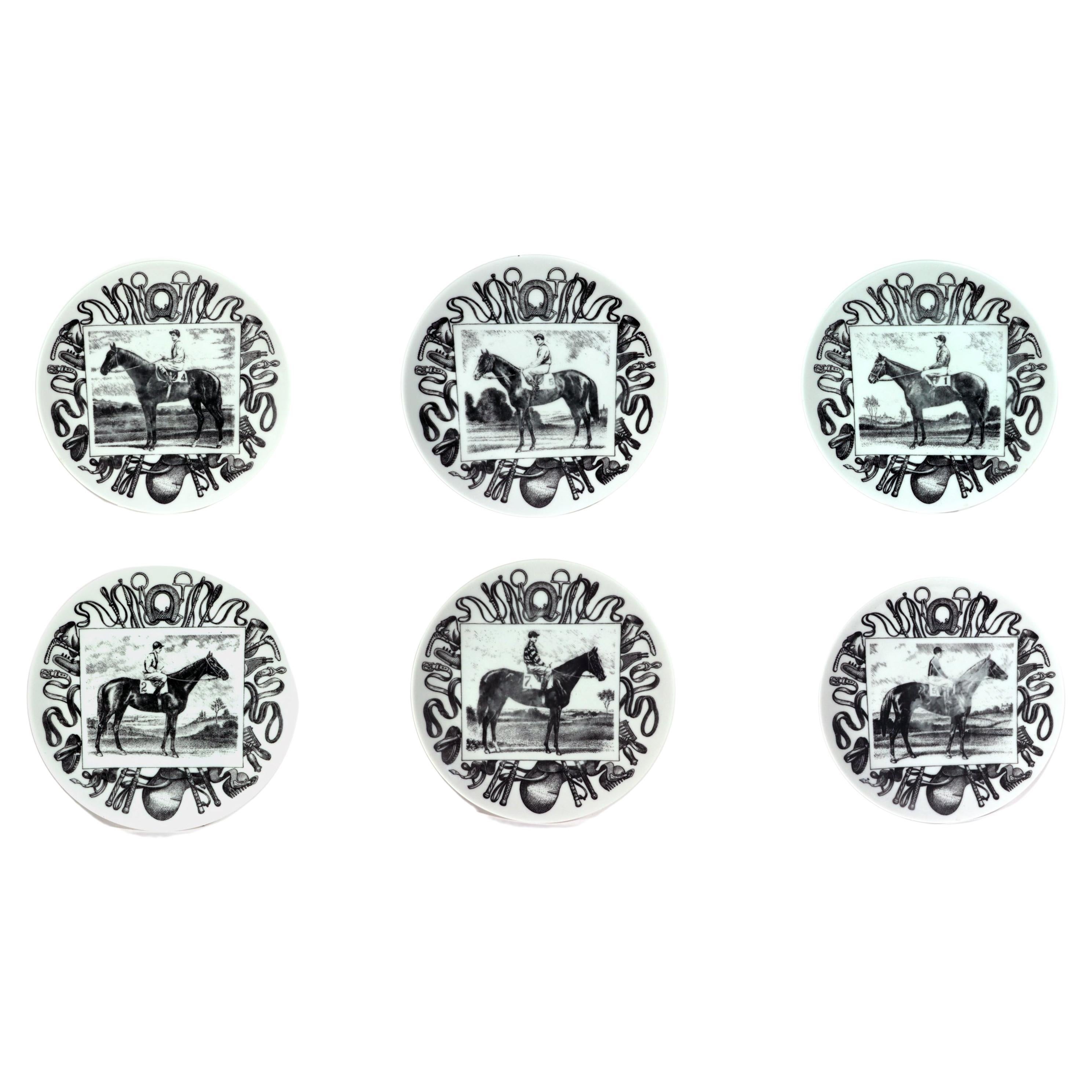 Piero Fornasetti Italian Racehorse Champions Plates