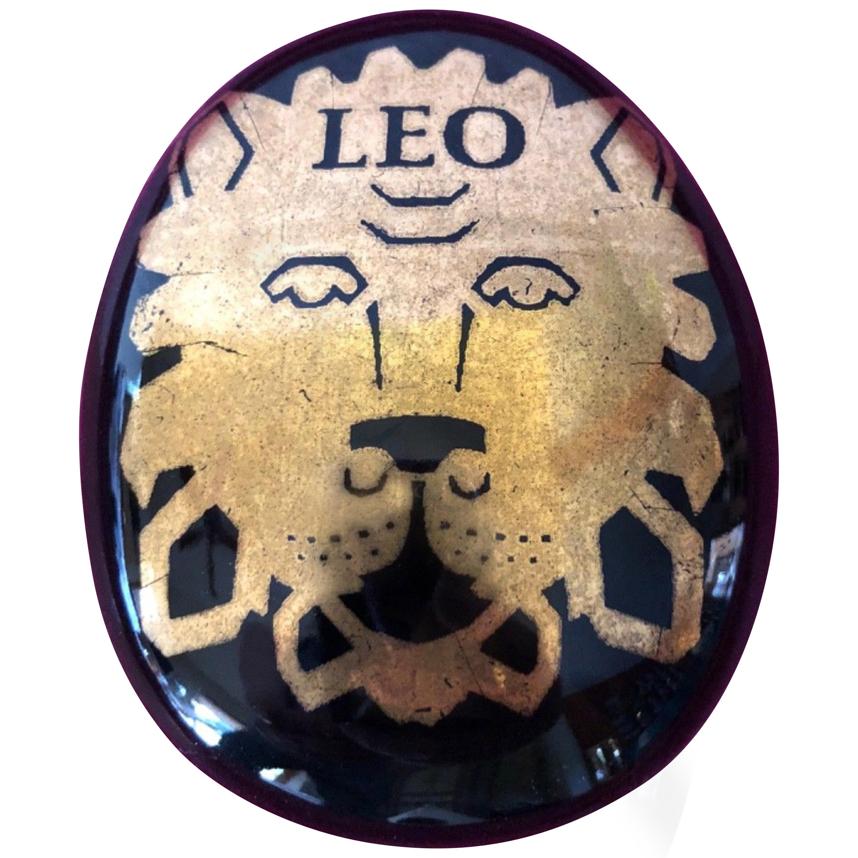 Piero Fornasetti "Leo" Pebble Paperweight, circa 1960