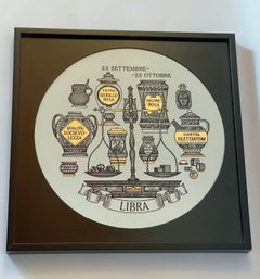 FORNASETTI Zodiac Libra Silk Screen Print