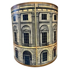 Piero Fornasetti Litho - Cestino per la carta straccia in legno, 1940