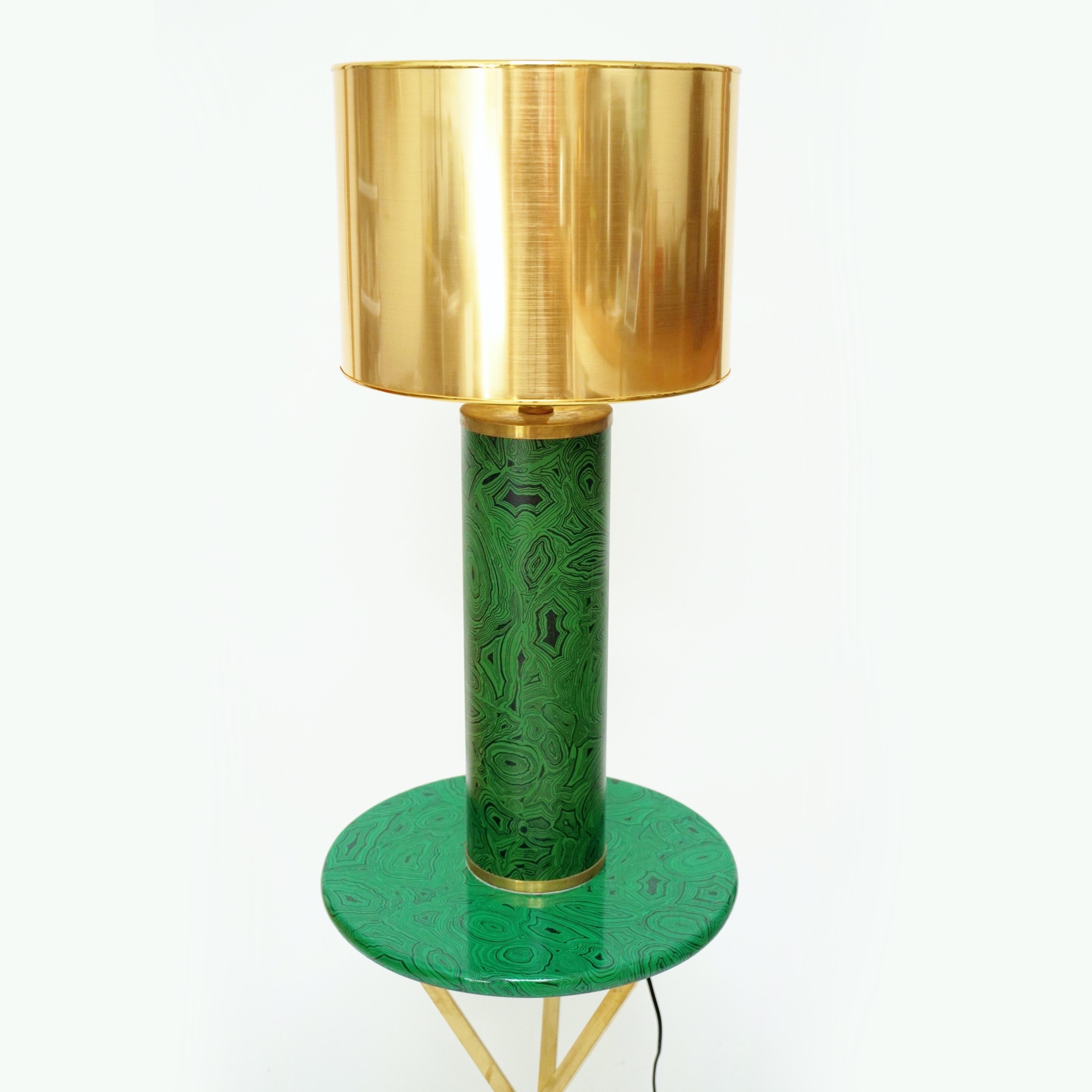 - Vintage lamp base by collectible and coveted Italian designer Piero Fornasetti
- Classic and desirable Fornasetti Malachite design
- Vibrant green color
- Currently fitted with Europlug (European Type C plug) but you can easily have rewired to