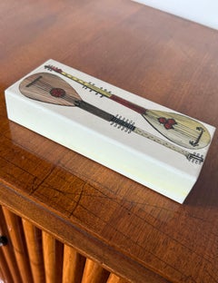 Piero Fornasetti, mandolins cigars Box, Milan Italy, ca. 1960s