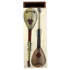 Piero Fornasetti, mandolins cigars Box, Milan Italy, ca. 1960s