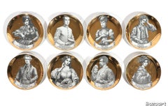 Sottobicchieri in ceramica "Melodramma" di Piero Fornasetti: Una serie di brani d'opera drammatici