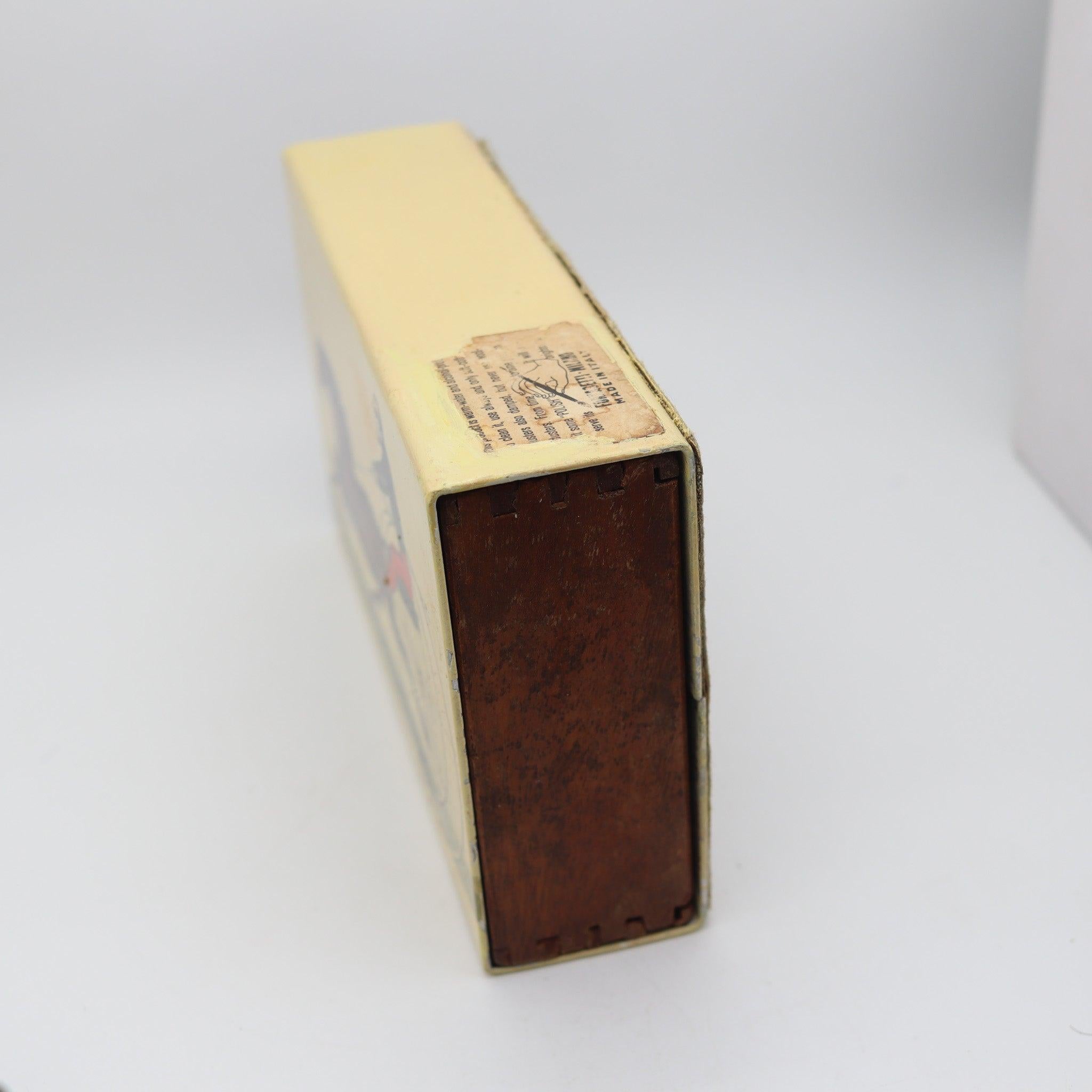 Italian PIERO FORNASETTI Milano 1960 Enameled Sliding Box With Racing Car & Horse For Sale