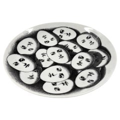 Piero Fornasetti, mod. 187 "Tema e variazioni" series plate, Fornasetti 1960