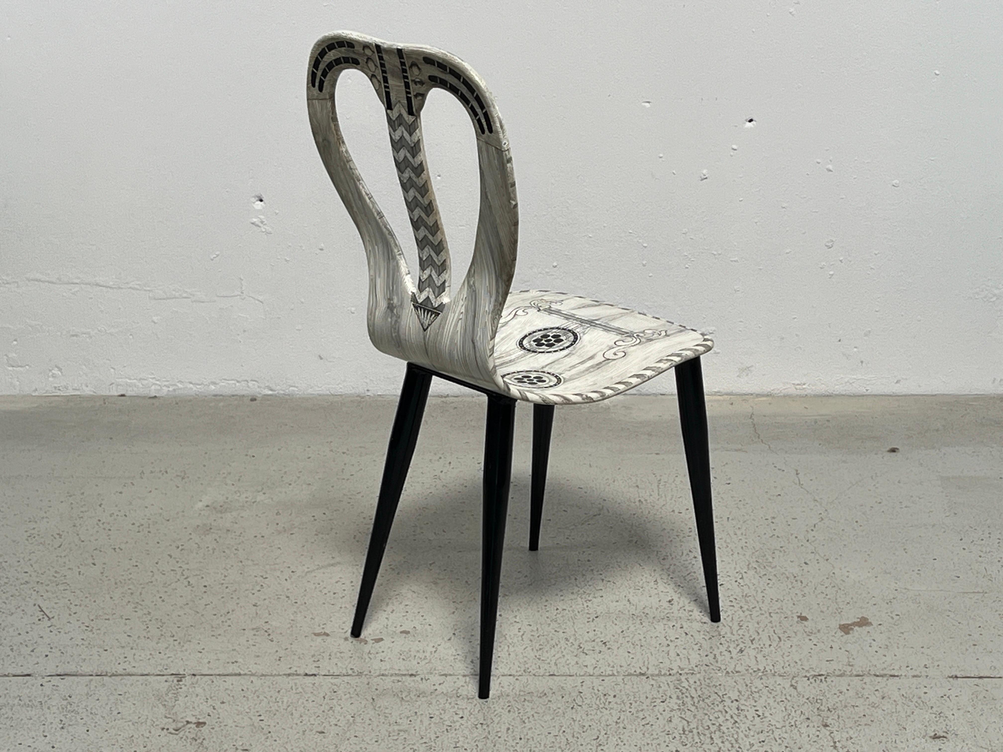 Piero Fornasetti Musicale chair For Sale 5