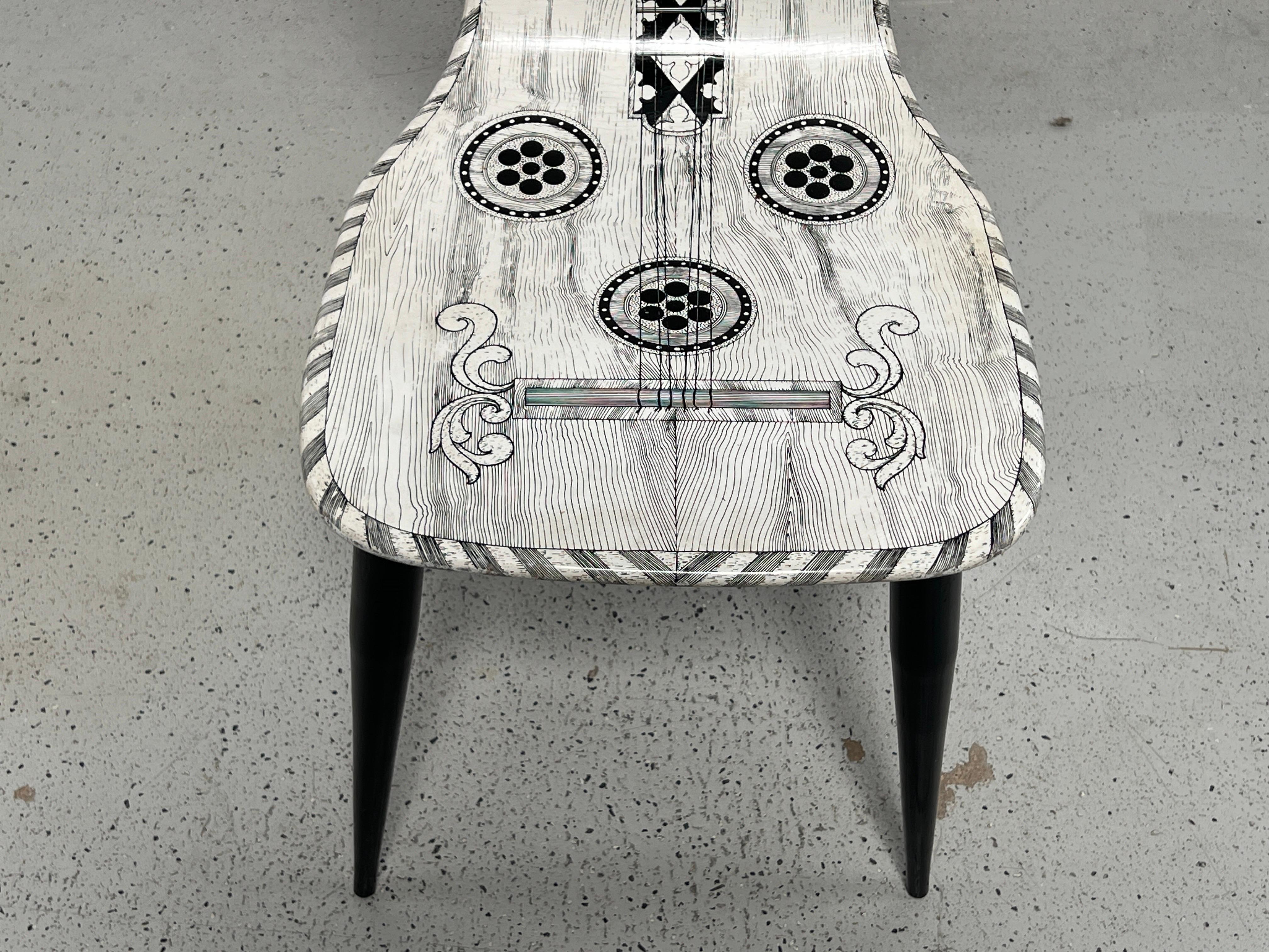 Wood Piero Fornasetti Musicale chair For Sale